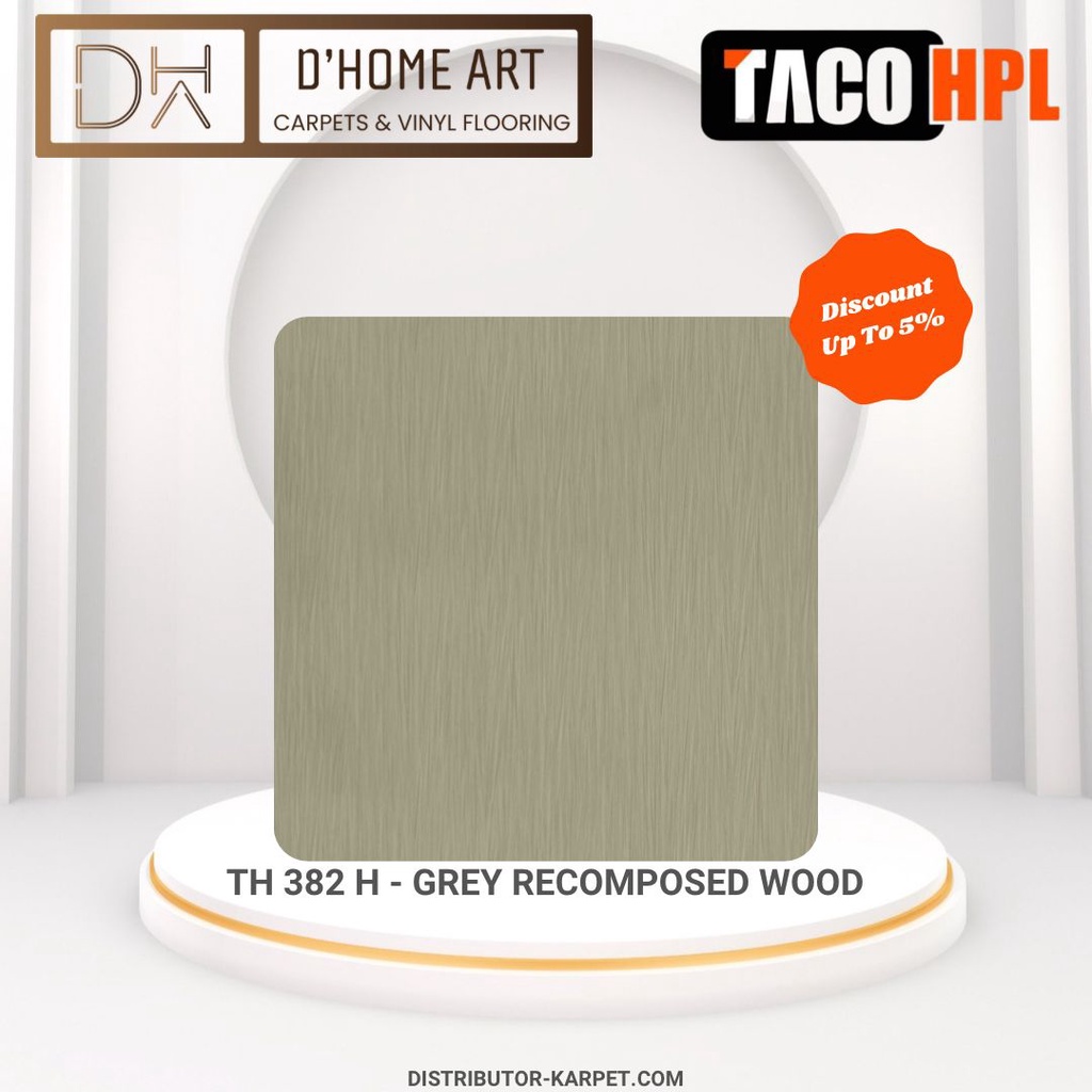 Taco HPL Woodgrain - Grey Recomposed Wood