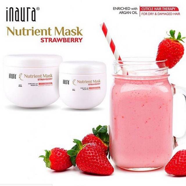 Inaura Nutrient Mask 500ml - Masker Rambut