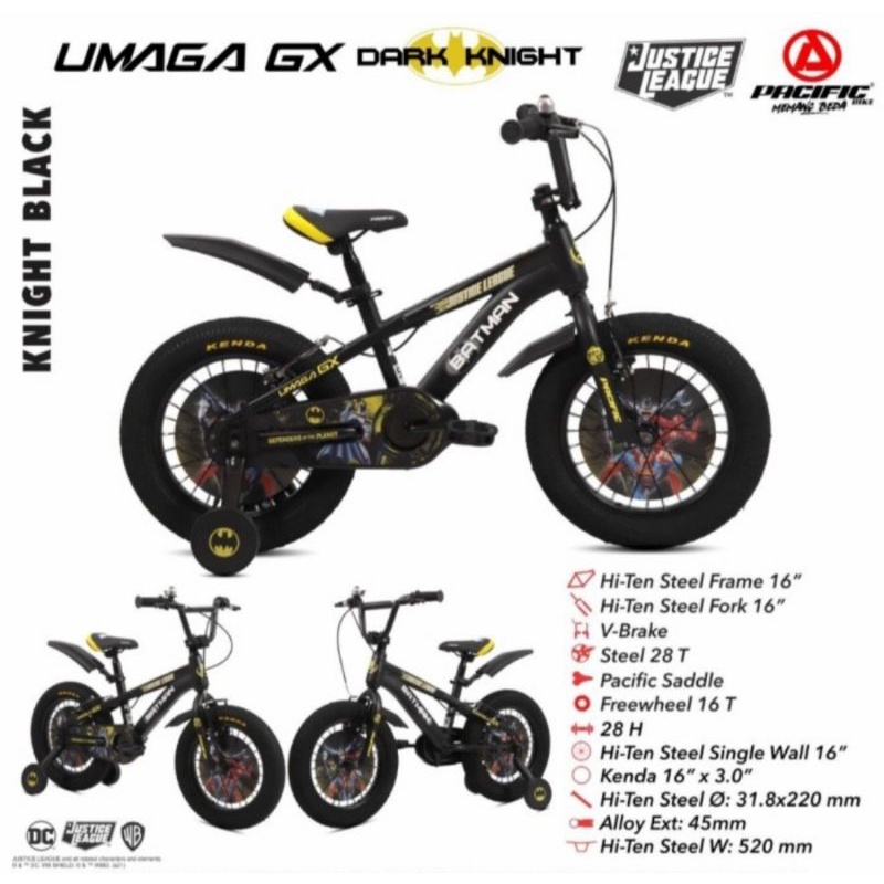 Sepeda anak BMX 16 Inch Pacific Umaga BATMAN