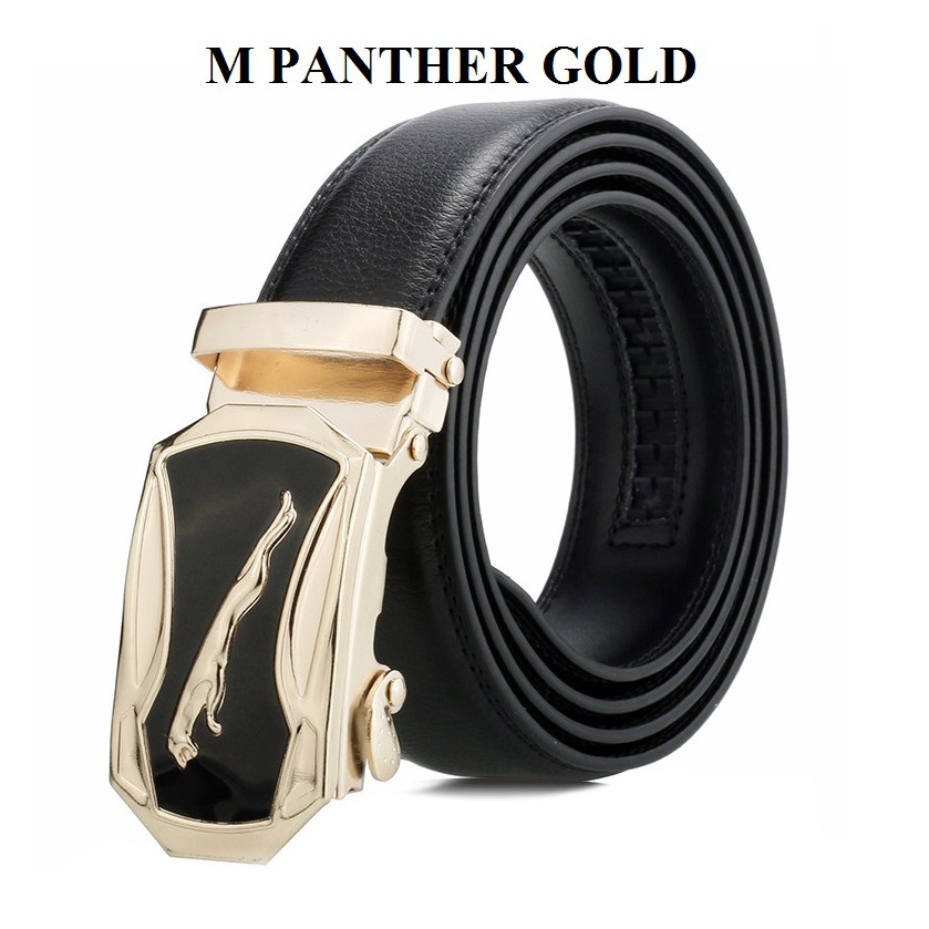 Ikat Pinggang Impor Pria PANTHER Eropa Fashion Belt Ban Gasper Gesper Sabuk Cowo Kulit Men Belt