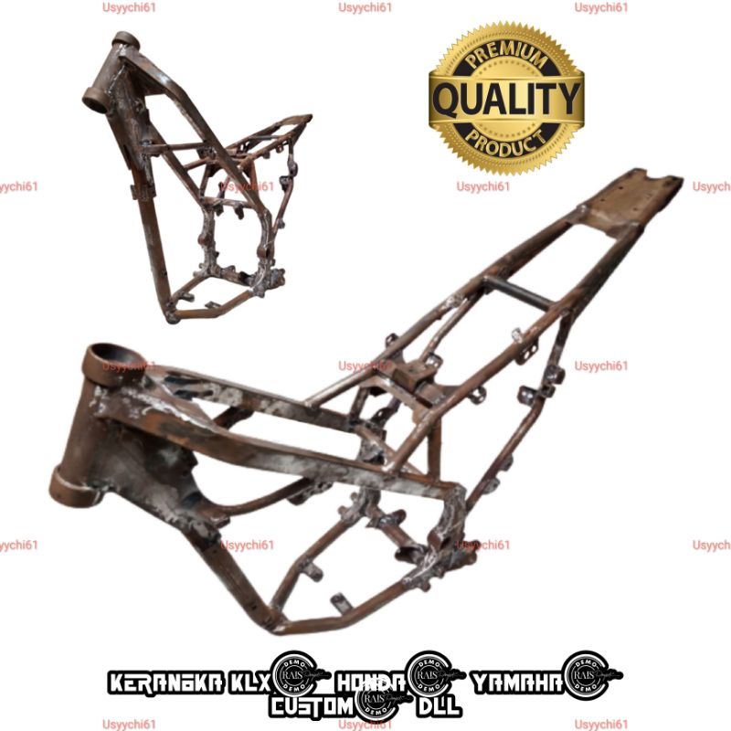 (PROMO DISKON) Kerangka Rangka Sasis Frame KLX Dracker CRF Pnp Vixion Custom Tiger Megapro Scorpio N