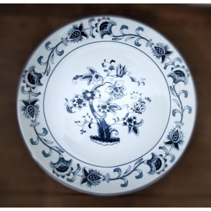 Piring Keramik Motif Bunga / Ornamen / Cantik / Unik / Hias