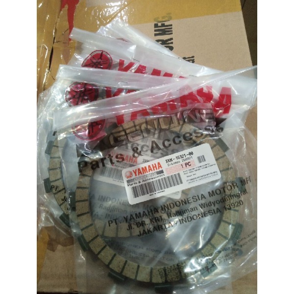KAMPAS KOPLING ORIGINAL YAMAHA YZ 250X, WR450F/ PLATE FRICTION (YZ250) 3XK-16321-00