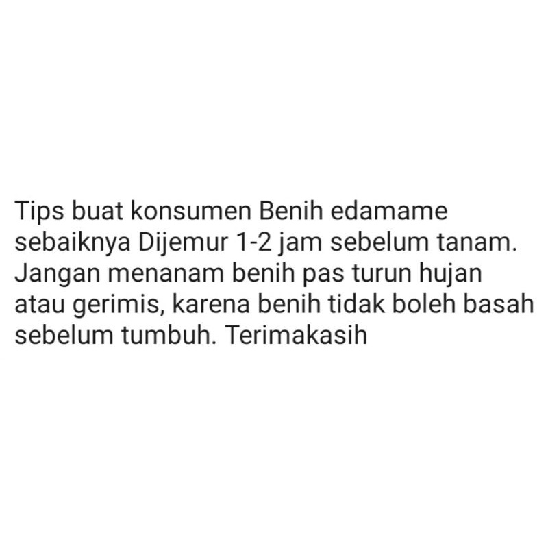 Benih Edamame Kacang Kedelai Jepang Pack 50 Biji - GP-1