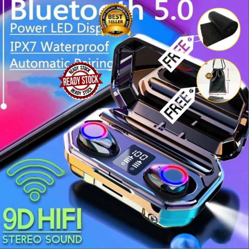 Headset Earphone Earbuds Bluetooth Tws M 12