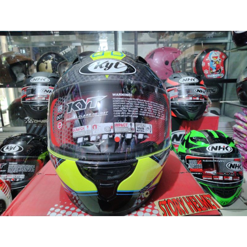 Helm fullface KYT RC 7 motip