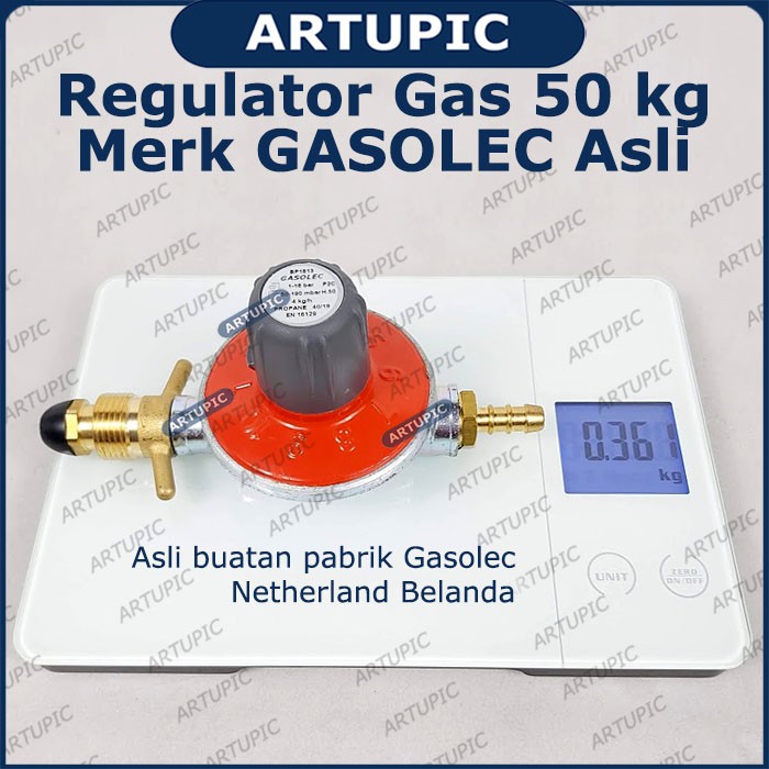 Regulator Gas Merek GASOLEC 50 kg Asli Sparepart Pemanas Kandang Ayam Gasolec 50kg