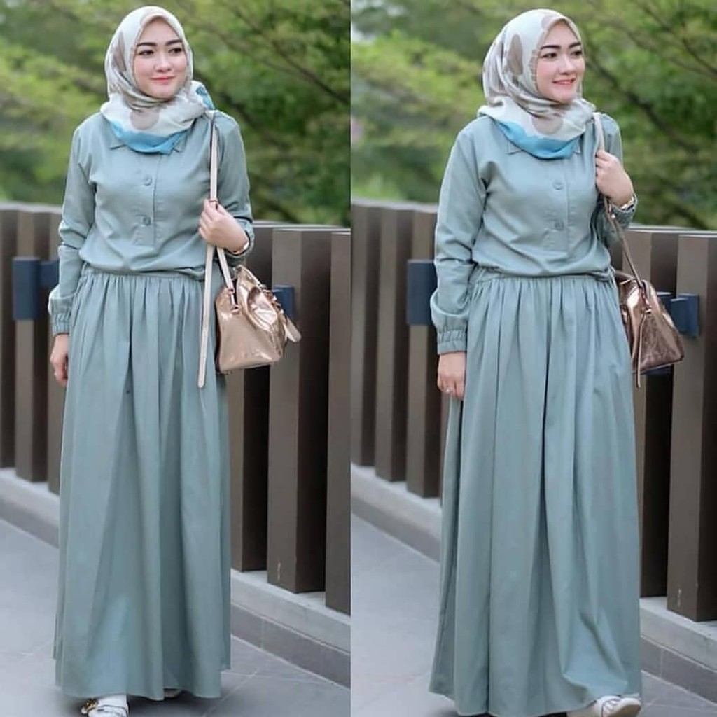 Baju Muslim Gamis Syari SADIRA DRESS Pakaian Muslim Wanita Terlaris-5