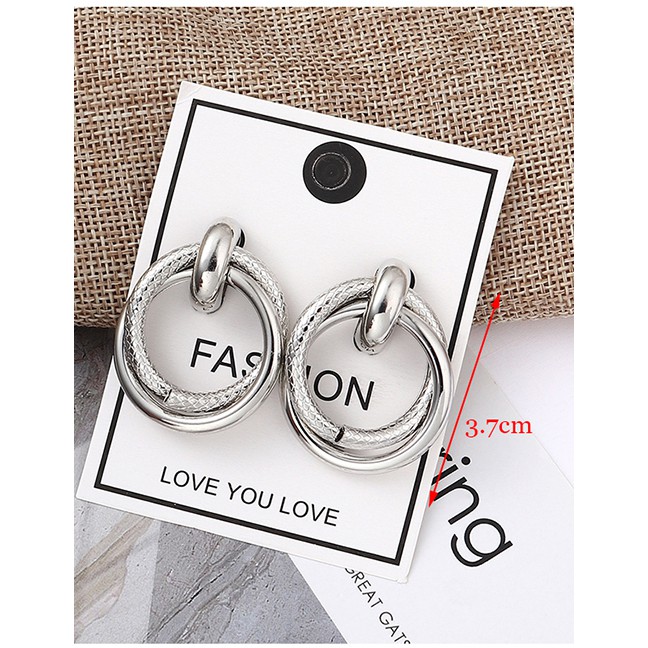 LRC Anting Tusuk Fashion K Snake Skin Earrings Y61836