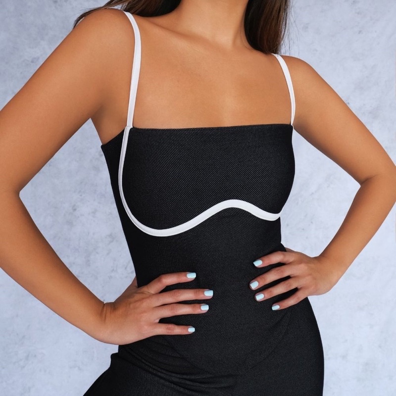 kurve AB denim tank coal size XL