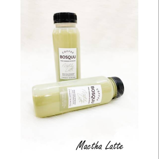 

Macha latte 250ml (kopi bottle)