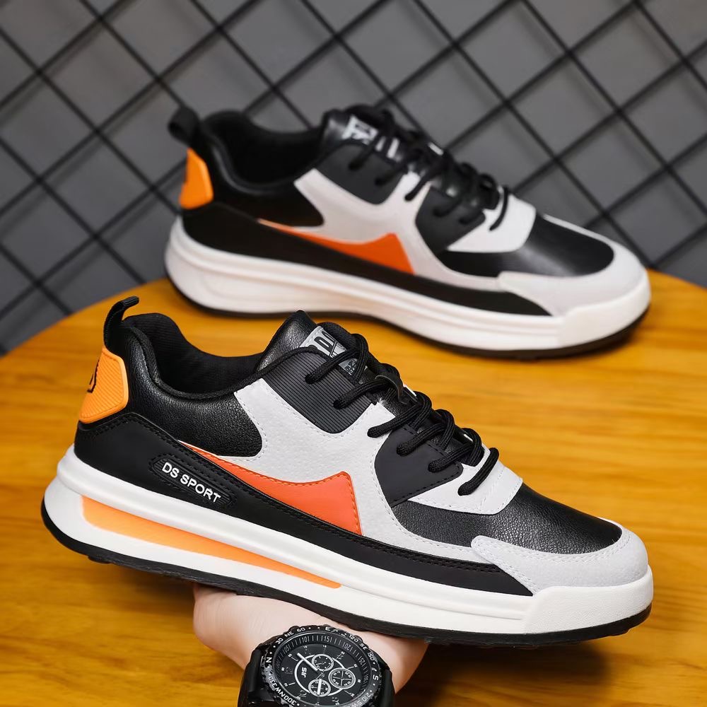 PANARYBODY Sepatu Model Sneakers Q022 Pria Sepatu Cowok Fashionable Sepatu Panarybody Original Grigi