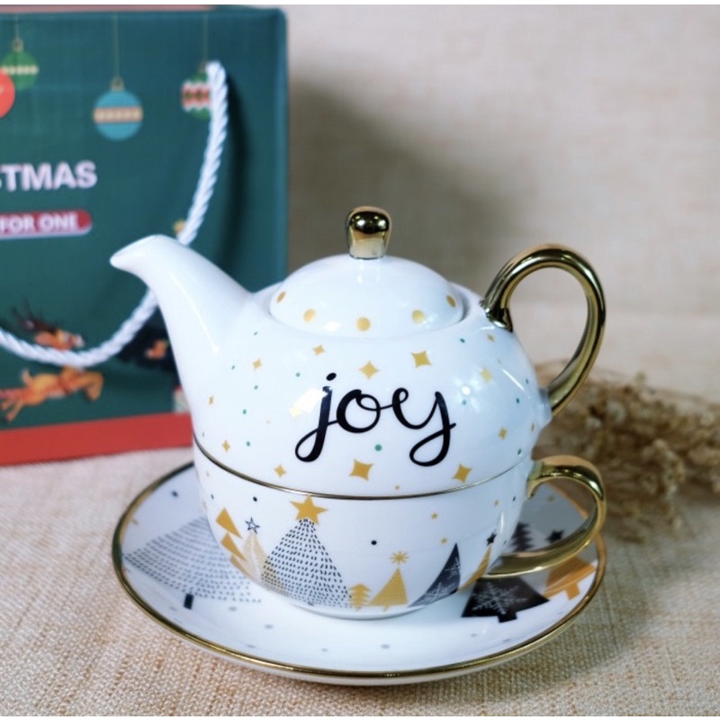 Hampers Natal Murah Unik Terbaru Merry Christmas Hadiah Kado Gift Box Packaging Unik Teapot Set Sant