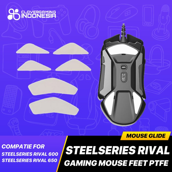 Mouse Glide Tiger Arc Steelseries Rival 600 650 - Gaming Mouse Feet