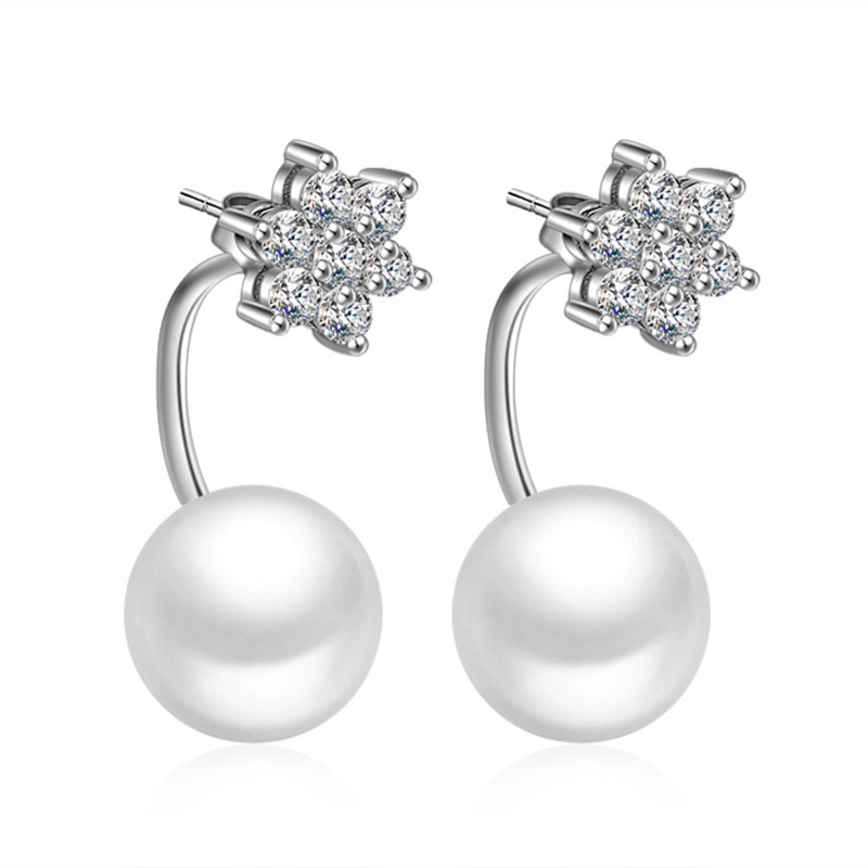 Anting Perak 925 Wanita Natal Angin Fashion Perhiasan/Subang Telinga anting perempuan
