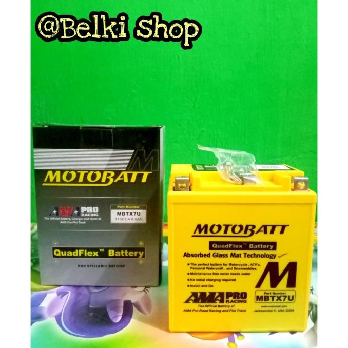 Aki Motor Kawasaki KLX 150-250 Motobatt MBTX7U Aki Gel 8Ah belk11 Juara