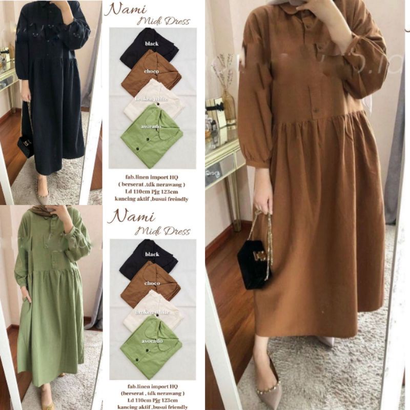 NAMI-NAMI MIDI DRESS