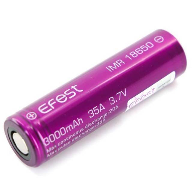 baterai / batre / battery efest 18650 3500mAh 20a 3.7v