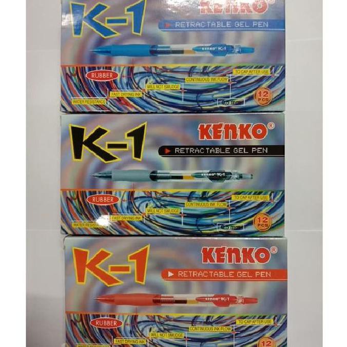 

PEN GEL KENKO K1 / PULPEN KENKO CETEK LUSIN - Hitam AP138