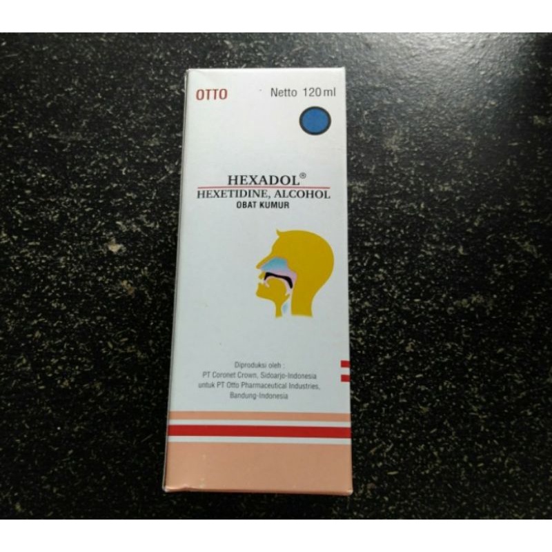 Hexadol obat kumur 120ml jamin ori