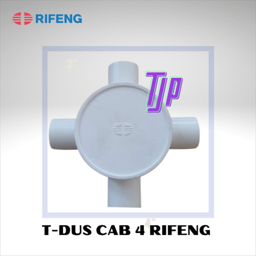 TEE DUS RIFENG 20MM Cabang 4 Four Ways Junction Box