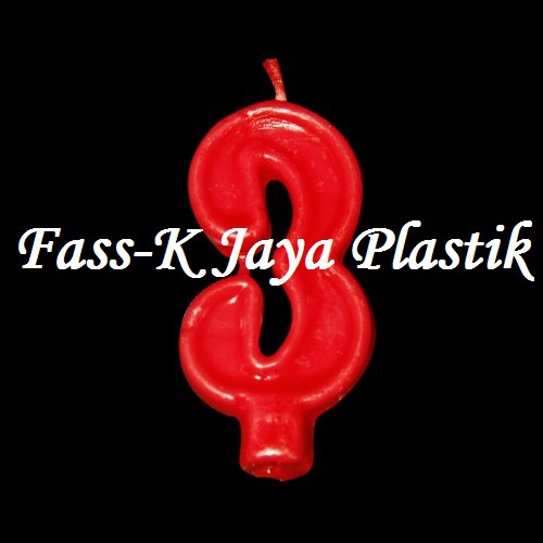Lilin Angka 3 Ulang Tahun warna Merah / Birthday Candle