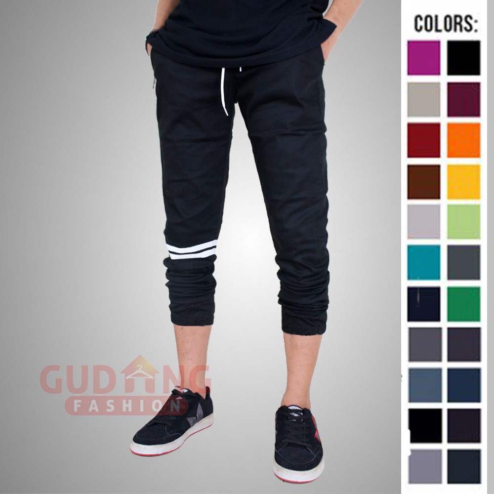 Celana Panjang Jogger Stretch - Banyak Pilihan Warna CLN (COMB)