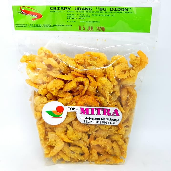 

BU DIDON CRISPY UDANG 140gr | MAKANAN SARAPAN LAUK SIAP MAKAN CRISPI KRISPI