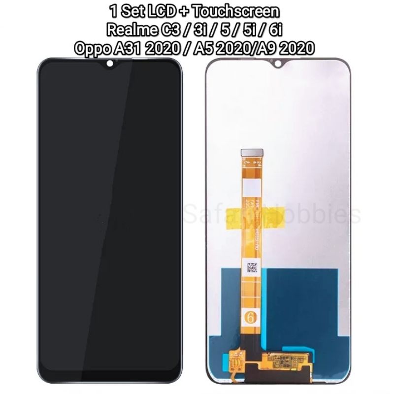 1 Set LCD+TS Oppo A31 2020 / A5 2020 / A9 2020 / Realme C3 / 3i / 5 / 5i / 6i