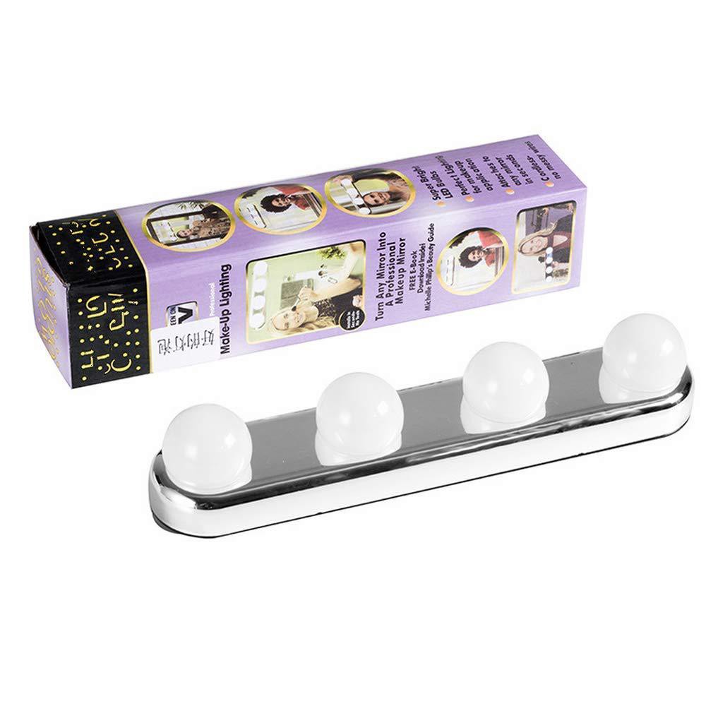 Hollywood 4 Bulb Led Mirror Light Portable Dressing Table Mirror Makeup Mirror Lamp Vanity Light Shopee Indonesia Hollywood 4 Bulb Led Mirror Light Portable Dressing Table Mirror Makeup Mirror Lamp Vanity Light Shopee Indonesia