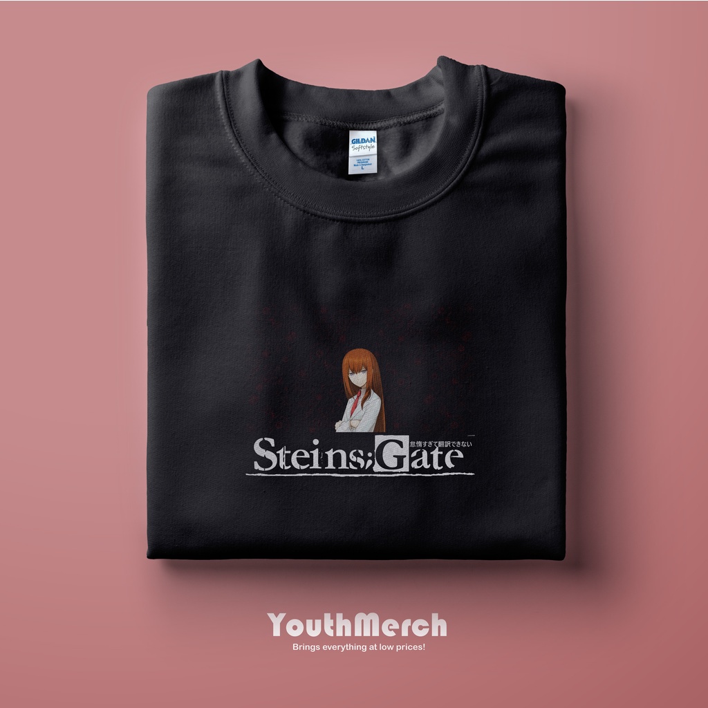 Kaos Anime Steins Gate - Anime Merch | Unisex | Baju Anime Steins Gate | Anime Steins Gate Tees