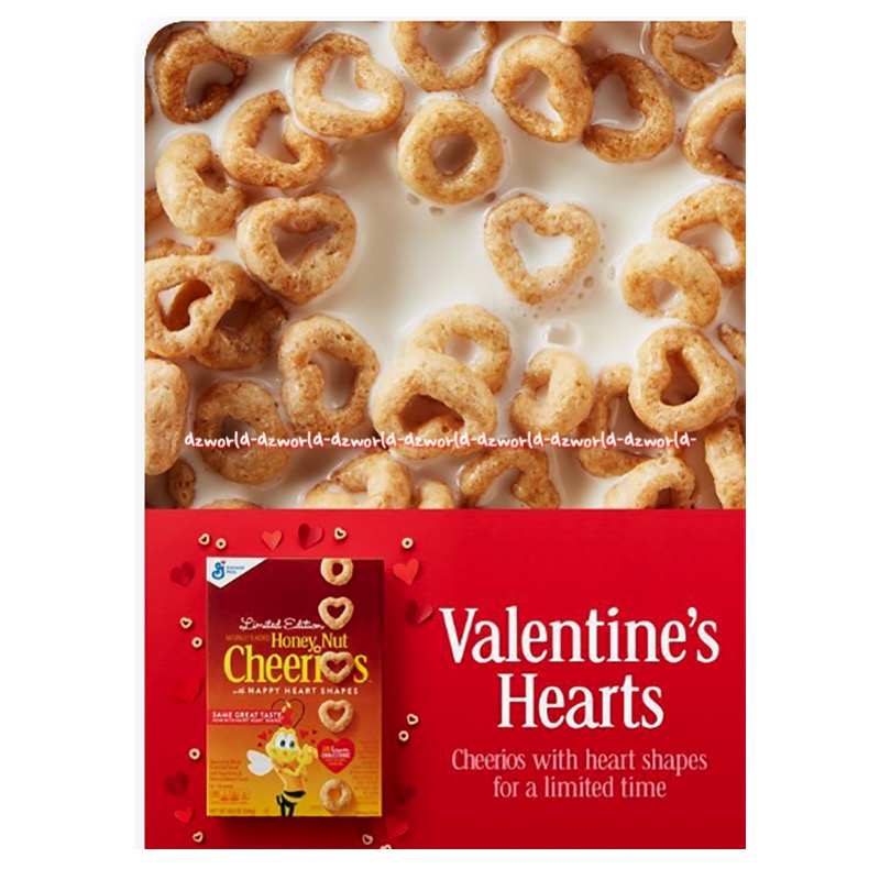 Cheerios Happy Heart Shapes 252gr Lower Cholesterol Cereal General Milis Gran Oat Cereal Limited Edition Sereal Rendah Kolesterol Bentuk Love Lope Cerios Ceerios