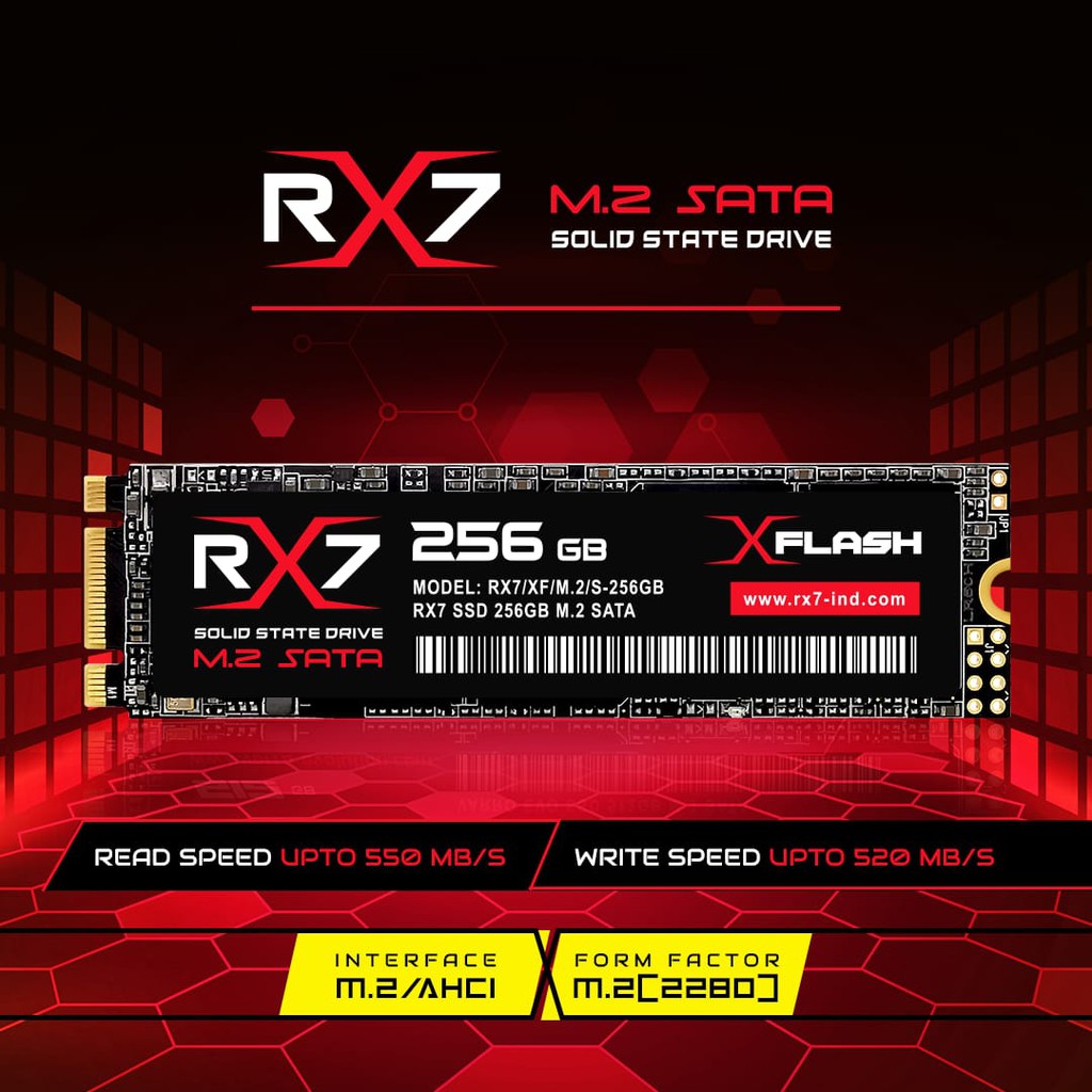 SSD M2 SATA / M.2 SATA / M2SATA 512GB RX7 RESMI (GARANSI 3 TAHUN)