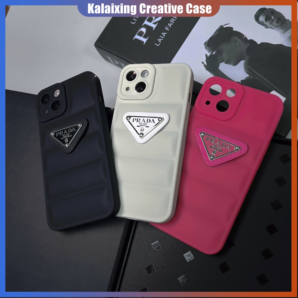 Casing 3D Prada Berbentuk Soft Phone Case Untuk iPhone 14 Pro Max13 12 11 ProMax Xs Max Xr X Xs 7Plus 8Plus Bentuk Jaket Bawah Penutup Belakang