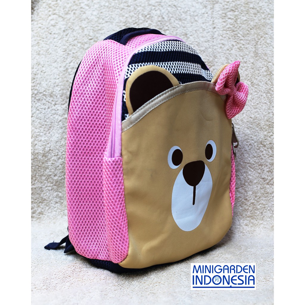 tas ransel karakter Beruang u sekolah anak , piknik MGI KADO  009 tempat kosmetik fitness renang