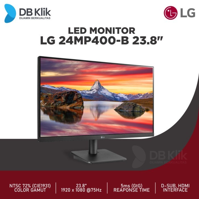 Monitor LED LG 24MP400-B 23.8&quot; IPS 75Hz FHD HDMI D-Sub - LG 24MP400 B