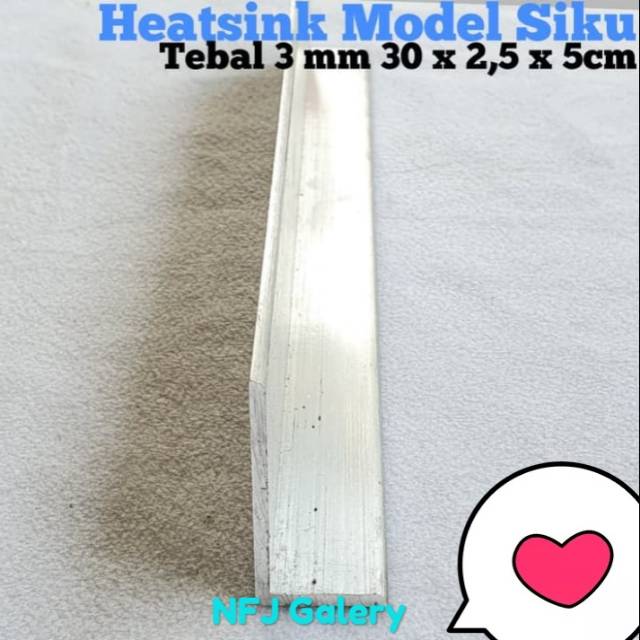 Jual produk heatsink siku L murah Heatsink Model Siku 30cm Tebal 3mm