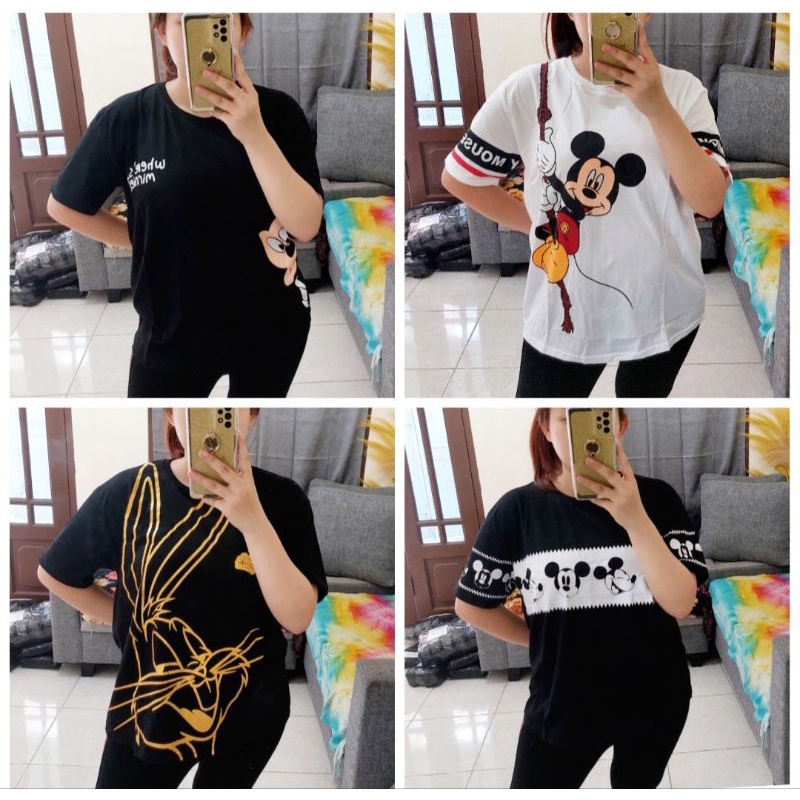 NEW KAOS KARAKTER MICKEYMOUSE / KAOS WANITA MURAH / KAOS MURAH