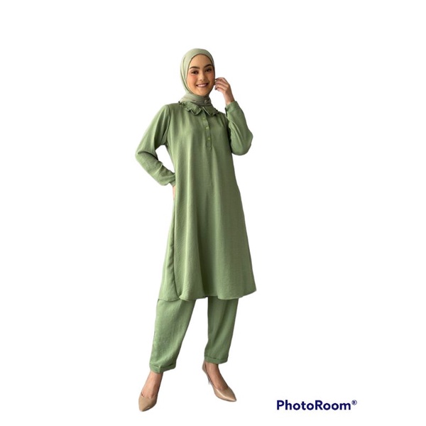 setelan wanita/one set polos cryngkel by mumtaza