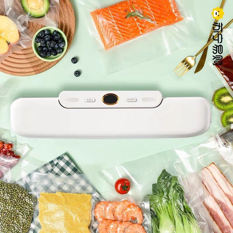LDS Vacum Sealer Mesin Vakum Plastik - Vacum sealer Makanan Basah dan Kering Multifungsi FK-7912 ( Free 10pc Vacum Bags )