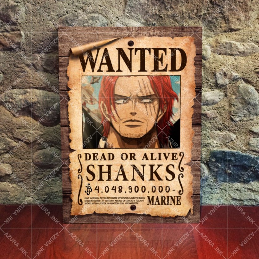 Poster Bounty Wanted Buronan One Piece Yonkou 20x30 30x40 Cm Shopee Indonesia