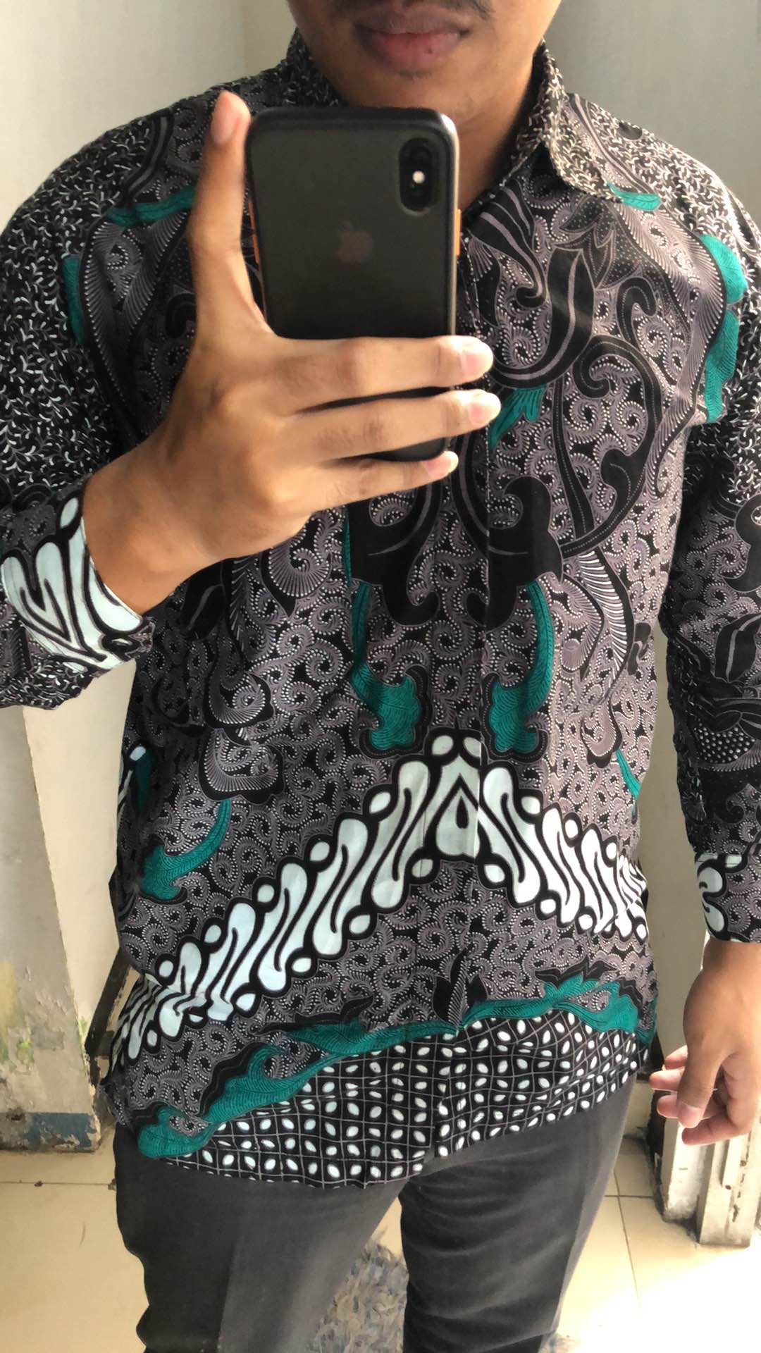 New Arrival Distro Batik Pria Bordir Sogan Hrb026 Batikaf Notoarto Batik Ipnu-ippnu Batikalf