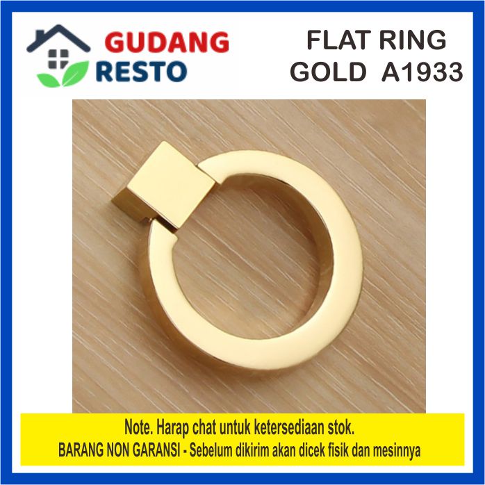 HANDLE TARIKAN PULL KNOB KNOP LACI LEMARI PINTU FLAT RING MINIMALIS