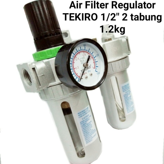 TEKIRO 0.5 Inch Double Air Filter Regulator Kompresor