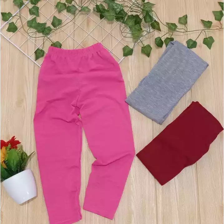 LEGGINGS ANAK &amp; REMAJA POLOS (BAYI-13 THN) / legging polos anak /celana legging anak/ legging anak murah / Legging Anak Perempuan Polos Semua Usia 1-13 Tahun Ukuran S-XXL