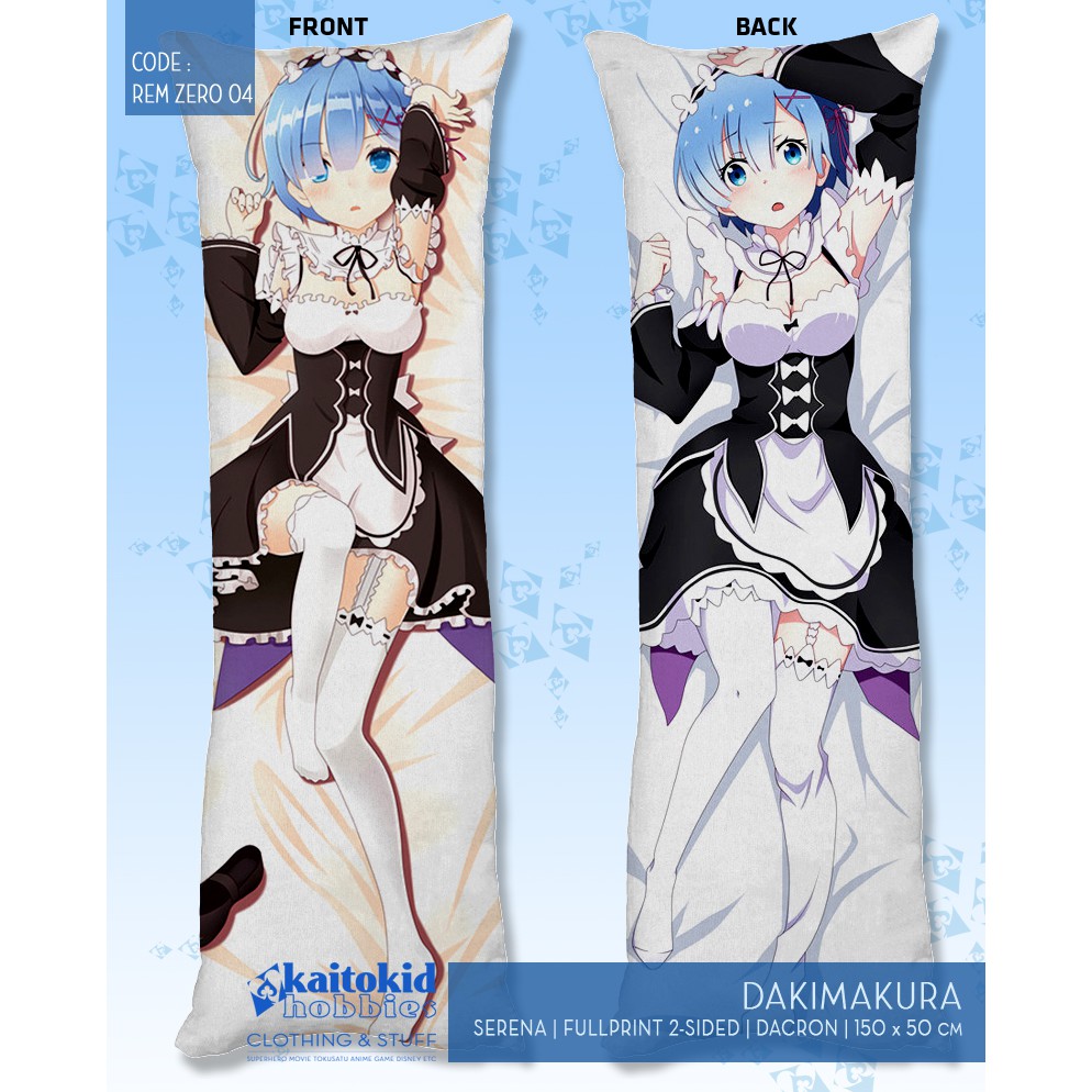 Dakimakura REM ZERO Sarung Bantal Pillow Custom Design Fullprint