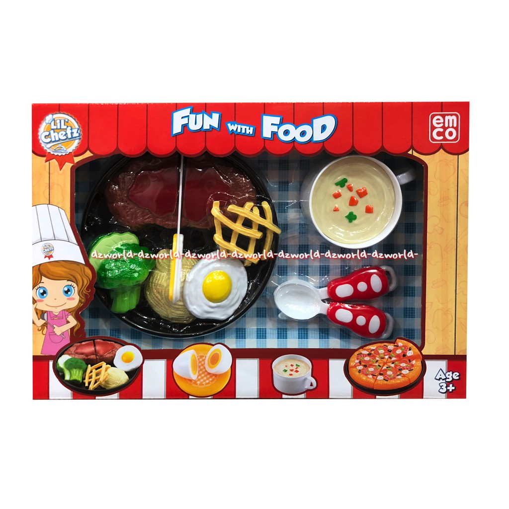 Emco Fun With Food Lil Chez Mainan Masak Masak Hot Plate Anak