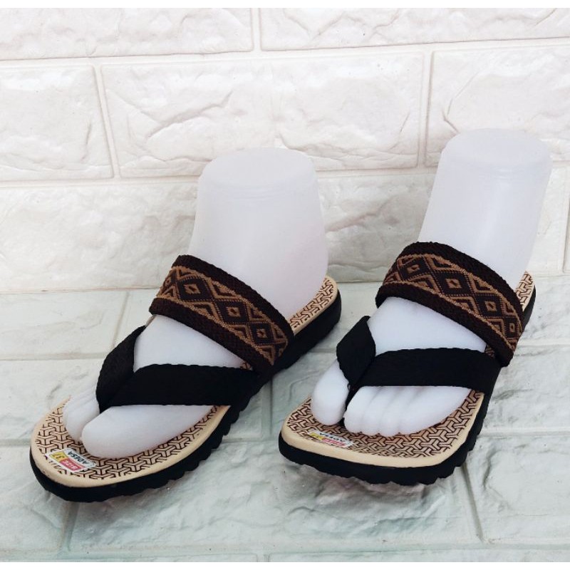 Sandal Wanita Motif Sandal Cewek Model Japit Selop Sendal Murah