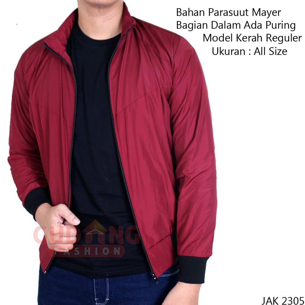 Jaket Kerah Baseball Parasut Mayer - JAK 2305