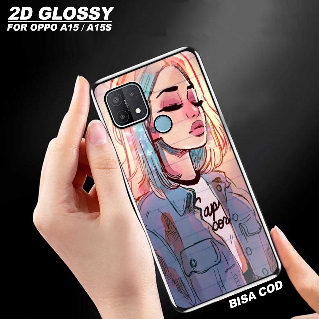 Sukses Case OPPO A15/A15S - Hardcase 2D Glossy Oppo A15/a15S - Silikon Hp Oppo - Silicon Hp Oppo - K